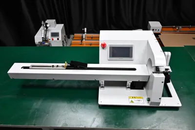 Macchina Avvolgitrice per Nastro Adesivo con Tiratura Filo Lato Singolo JW-303K-1.0m Thumb