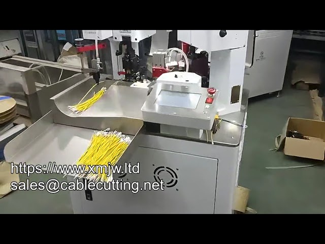 Fully Automatic Double Head Wire Cutting Stripping Terminal Crimping Machine