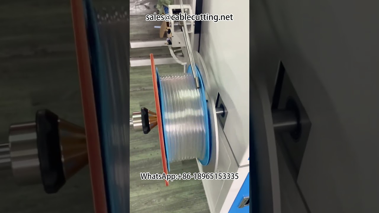 PU air hose metre winding machine #air hose #PU hose #hose #irrigation hose