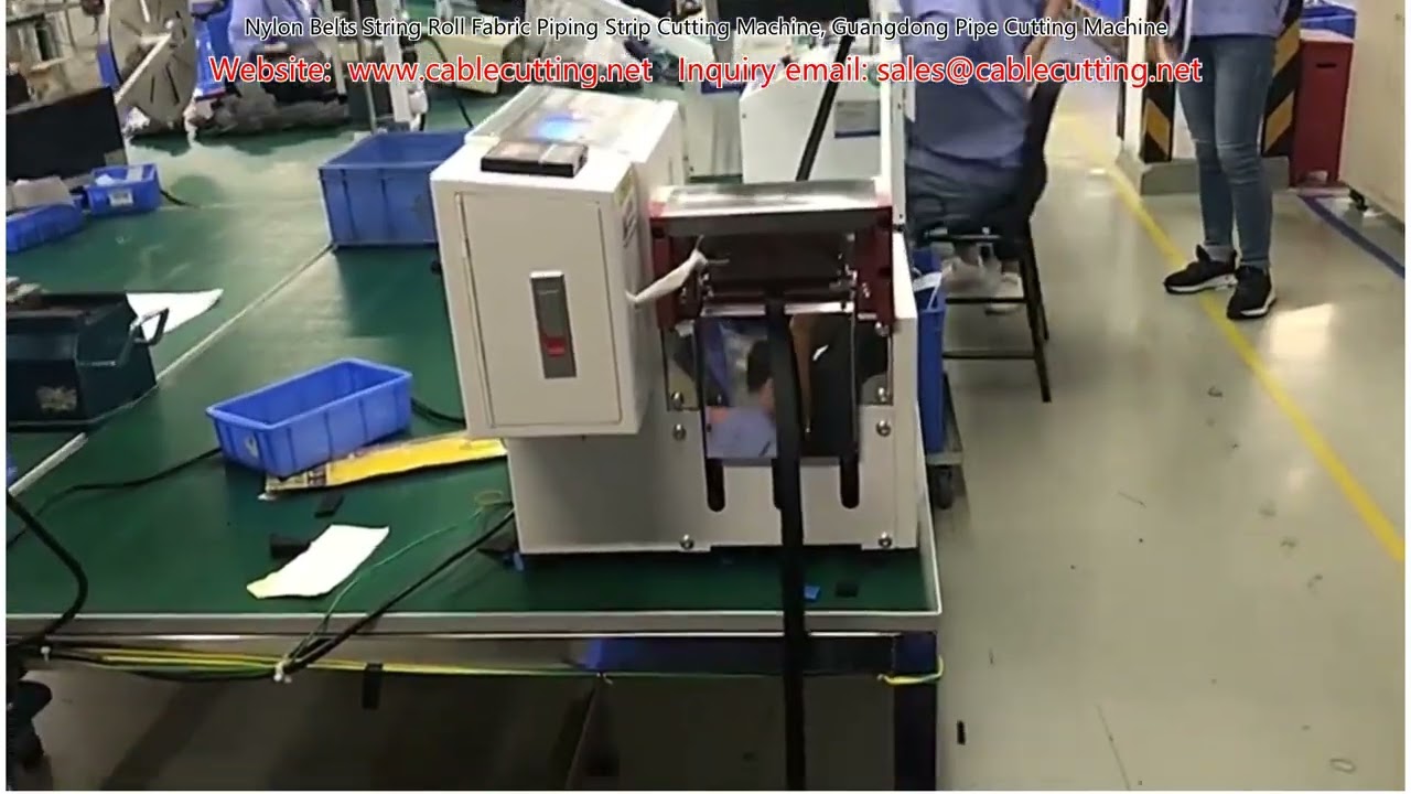 Nylon Belts String Roll Fabric Piping Strip Cutting Machine, Guangdong Pipe Cutting Machine