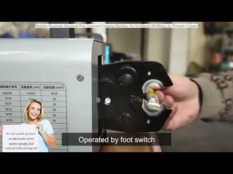 Pneumatic Electrical Wire Terminal Crimping Machine, For 6-120mm2 5-8mpa Air Pressure Crimper