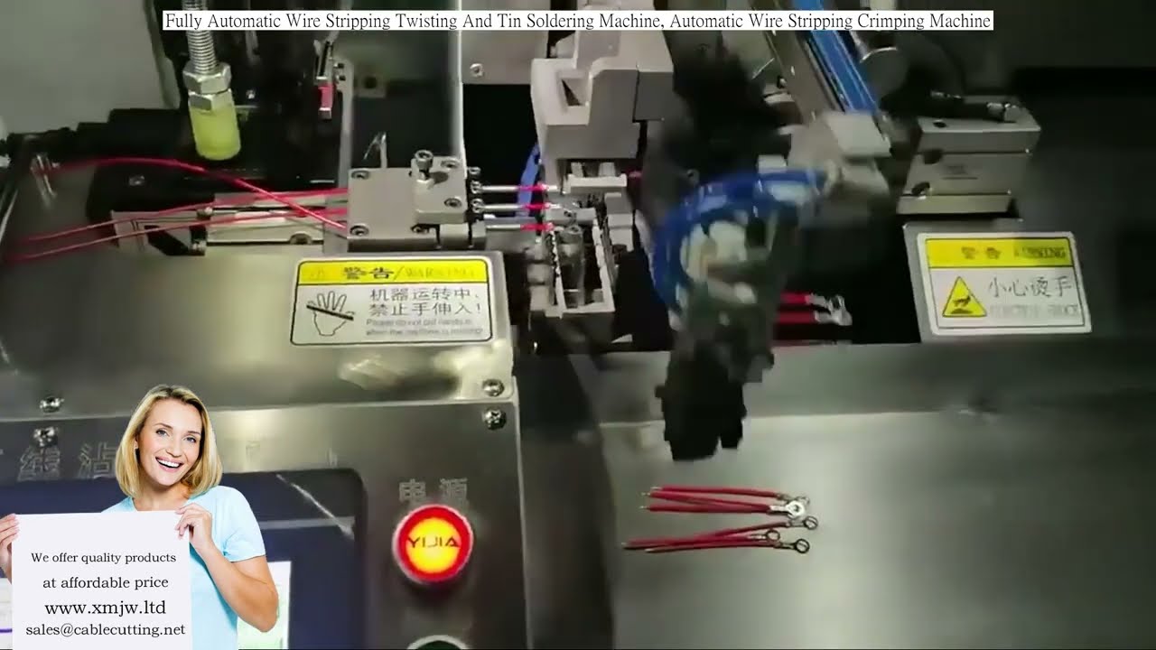 Fully Automatic Wire Stripping Twisting And Tin Soldering Machine, Automatic Wire Stripping Crimping