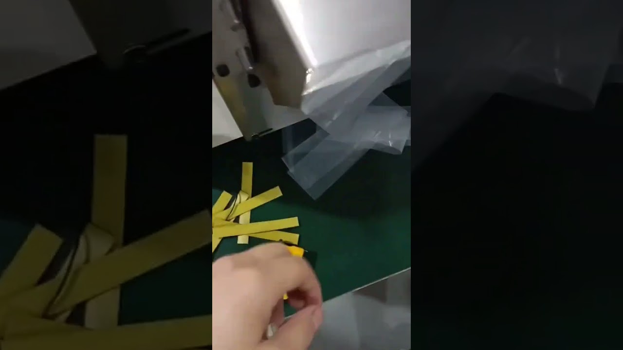 Fully Automatic Pipe Cutting Machine Cutting Plastic Bags Real Shot Cutting Length Can Be Set Cut