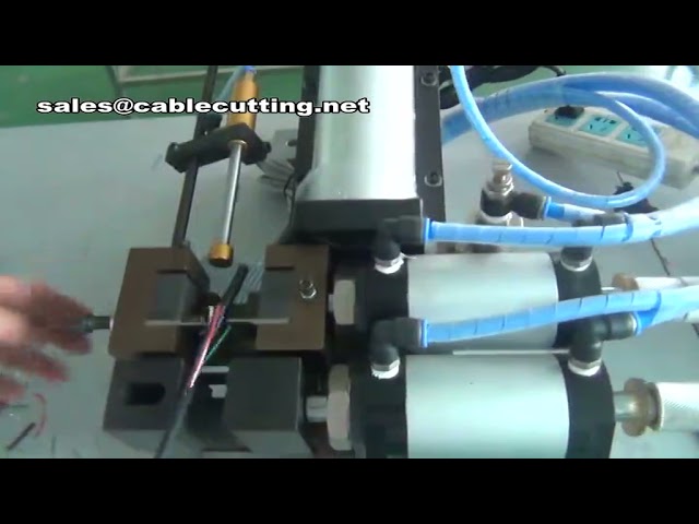 Pneumatic Cable Jacket Stripper - Electrical Wire Stripping and Peeling Machine