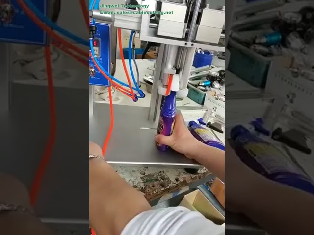 Manual plastic small vial bottle capping sealing machine