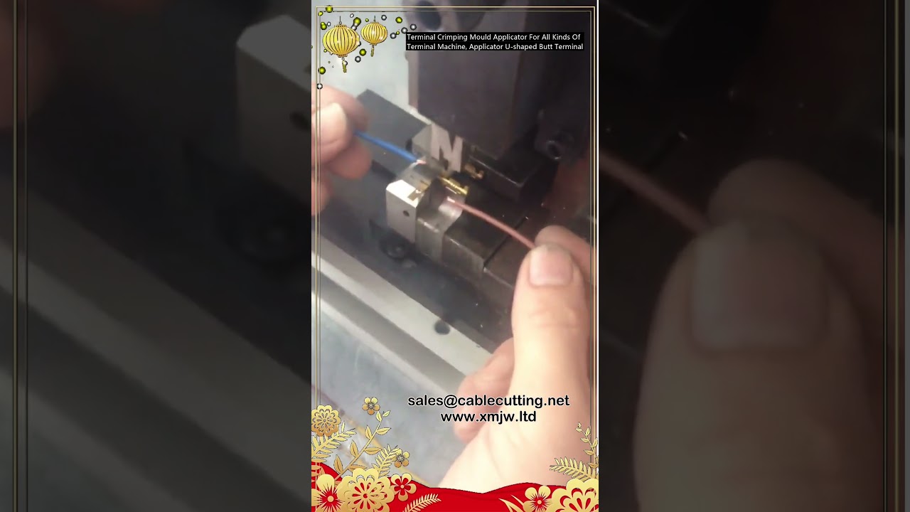 U-Shaped Terminal Crimping Applicator Mould for Wire Processing Machines