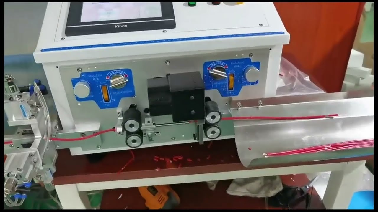 Square Single Line Automatic Computer Wire Stripper Large Square Cable Cutting And Stripping Machine