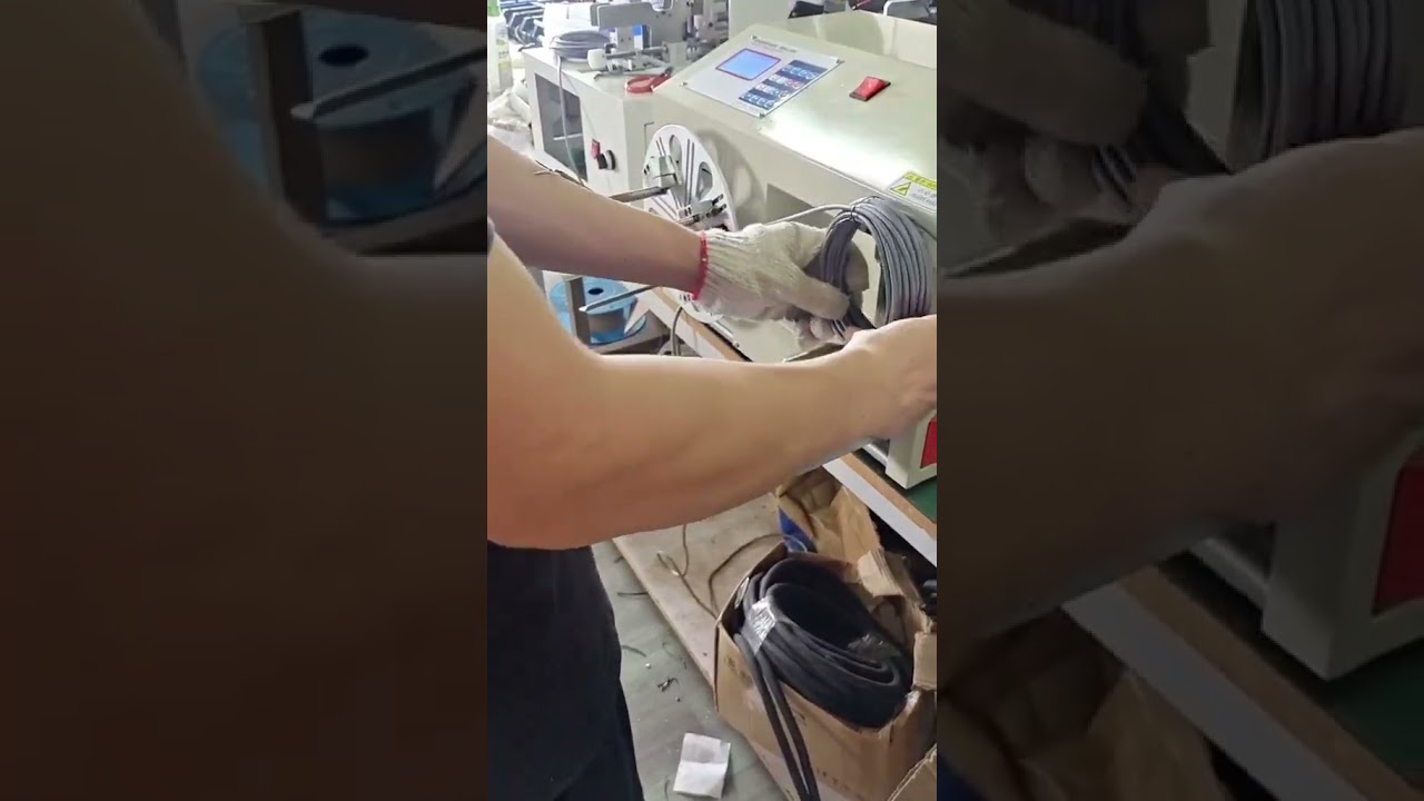 Fast & Easy Wire Winding & Tying Equipment for Data & Power Cords