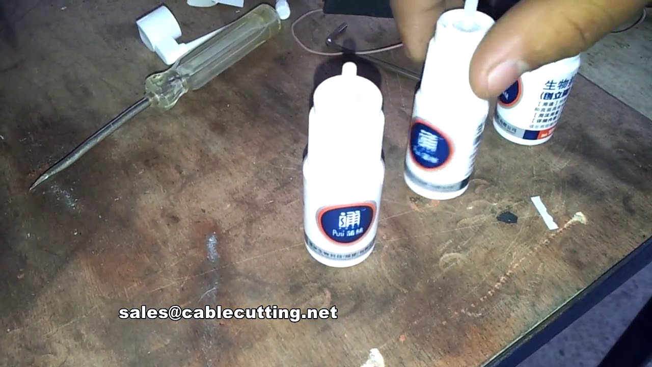transparent label testing AL 50D bottle labeler with code printer