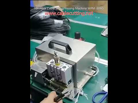 Precision USB Shield Wire Twisting &amp;amp; Network Cable Straightening with WPM-809D