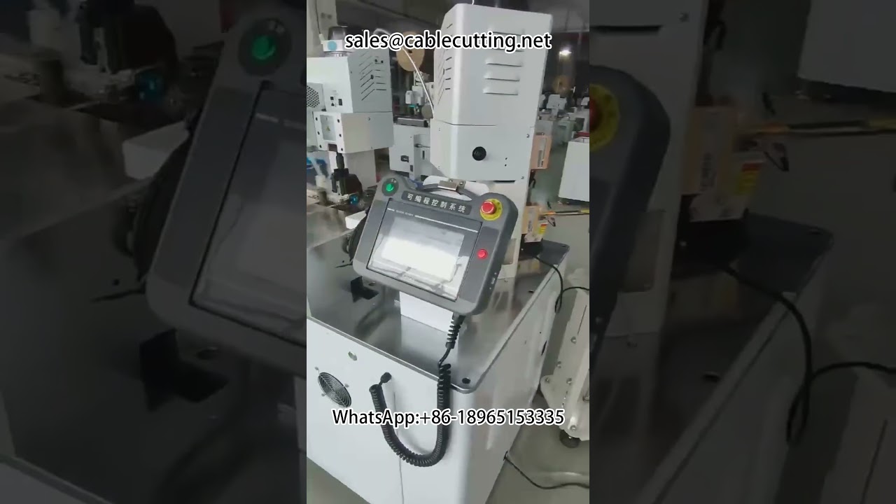 Loose Grain Terminal Double Head Crimping Automatic Machine with Stripping