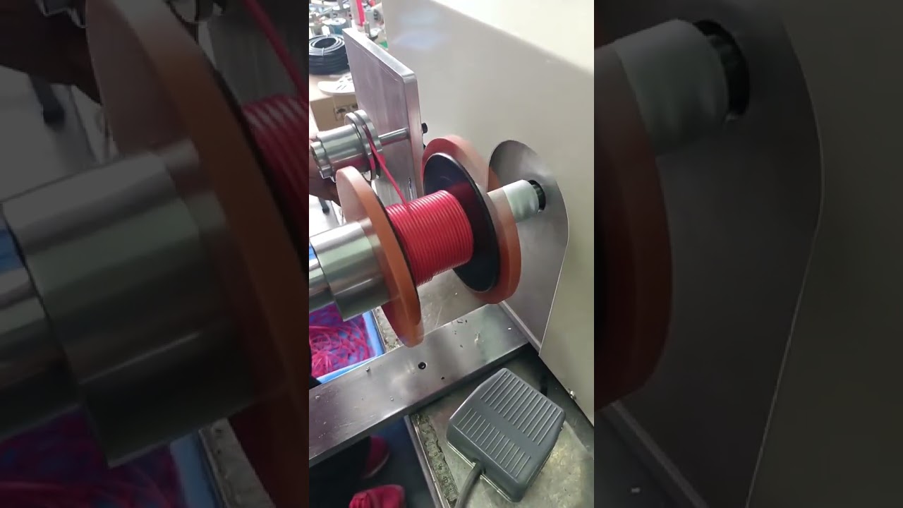 Compact & Efficient Sorting Wire Winder for Electronic Wires #factory #machine